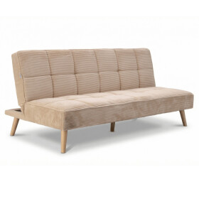 Trojmístná rozkládací pohovka, krémová, látka, ASB-C3030 CRM6