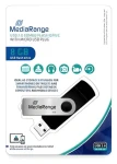 MediaRange MR930-2 8 GB černo-stříbrná / Flash disk / OTG / USB-A 2.0 + Micro-USB / čtení 15 MB/s / zápis 5 MB/s (MR930-2)