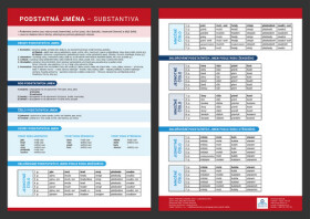 Přehledová tabulka učiva podstatná jména