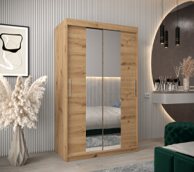 Šatní skříň Abi T1 Barva korpusu: Dub artisan, Rozměry: 120 cm, Dveře: Dub artisan