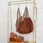 MADAM STOLTZ Bavlněná taška Rust, hnědá barva, textil