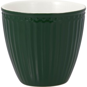 GREEN GATE Latte cup Alice Pinewood Green 300 ml, zelená barva, porcelán 300ml