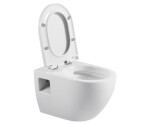 Erga Astrid, závěsná WC mísa 510x360x360mm, Rimless + toaletní sedátko s pomalým zavíráním, bílá, ERG-V03-ASTRID-RIM-WH
