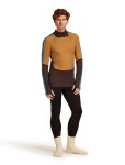 ICEBREAKER Mens 200 Oasis+ LS High Neck, Java/Trail/Topaz/Cb (vzorek) velikost: M