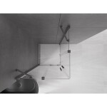 MEXEN/S - Velar Duo čtvercový sprchový kout 90 x 90, transparent, grafit kartáčovaná 871-090-090-02-66