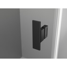 MEXEN/S - Mist H T sprchový kout dveře křídlové levá 90 x 70, transparent, černá 8A5T-090-070-70-00-L