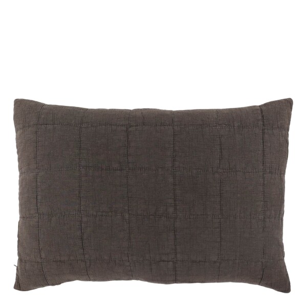 Chic Antique Prošívaný povlak na polštář Aix Mocca 40 × 60 cm, hnědá barva, textil