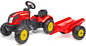 Traktor šlapací Country Farmer s valníkem červený