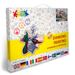 Antistresové omalovánky TSvetnoy TSvetnoy, LG041e, Diamond painting - diamantové malování, 40 x 50 cm, Most přes řeku