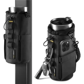 Spigen Tumbler Bag Držák lahve a telefonu do posilovny černá (AFA09382)