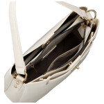 Luxusní dámská koženková kabelka do ruky Candice, béžová