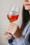 Bella Rose Sklenice na víno Dneska ne + vánoční krabička, čirá barva, sklo, 350 ml