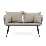 Zahradní sestava, polyratan, šedá, AZ-F1508 GREY