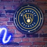Hodiny Milwaukee Brewers MLB WinCraft Chrome