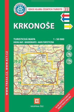 KČT 22 Krkonoše 1:50T Turistická mapa, 12. vydání