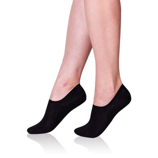 Dámské ponožky invisible BAMBUS SNEAKER SOCKS - BELLINDA - černá 39 - 42