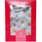 Dekorace oplatková - Hortenzie modrá 18 ks