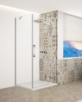 GELCO - TRINITY CHROM obdélníkový kout 800x1000 pravý, čiré sklo, GT5610-80CR-CH GT5610-80CR-CH