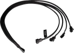 Alphacool Y-Splitter 4-Pin na 4x 4-Pin PWM černá / Kabel / PWM rozbočovač / 60 cm (18684)
