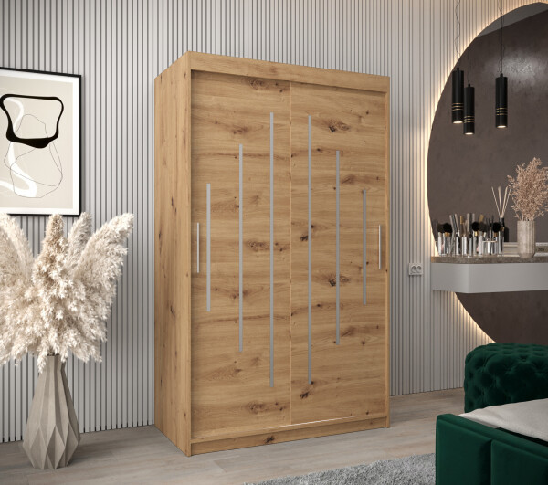 Šatní skříň Abi Y0 Barva korpusu: Dub artisan, Rozměry: 120 cm, Dveře: Dub artisan