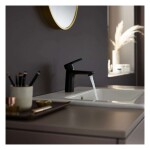 HANSGROHE - Vernis Blend Umyvadlová baterie s výpustí Push-Open, CoolStart, matná černá 71589670