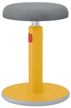 Leitz Cosy Stool teplá žlutá / Balanční stolička na sezení a stání / nosnost 110 kg / výška 46-79 cm (65180019)