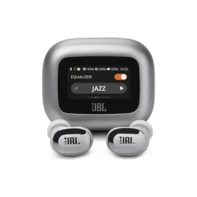 JBL Live Buds 3 stříbrná / Bezdrátová sluchátka do uší / mikrofon / Bluetooth 5.3 / IP55 / ANC (JBLLIVEBUDS3SIL)