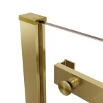 HOPA - Sprchové dveře BELVER GOLD NEW - Barva rámu - Zlatá, Rozměr A - 110, Směr zavírání - Univerzální Levé / Pravé, Výplň - Čiré bezpečnostní sklo - 8 mm BCBELV11BGCN
