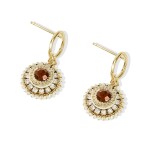 Náušnice Swarovski Elements Cataliana, Champagne