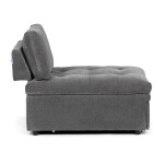 Rozkládací křeslo, šedá, látka, ASB-C3410 GREY2
