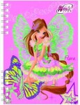 Winx Club Flora - zápisník A6 s kroužkovou vazbou