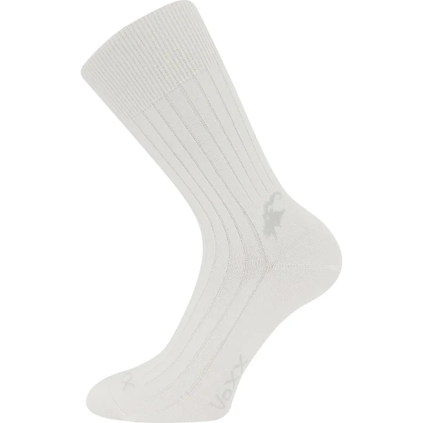 VOXX Ponožky bavlněné CASHMERE LOVE s kašmírem a ionty stříbra BÍLÉ (3 páry) 43-46 120991