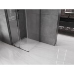 MEXEN/S - Velar sprchový kout, posuvné dveře 90 x 90, transparent, grafit metal 871-090-090-01-95