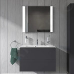 DURAVIT - ME by Starck Umyvadlo nábytkové Compact, 830x400 mm, s 1 otvorem pro baterii, alpská bílá 2342830000