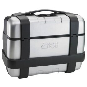 Trk33N kufr Givi Trekker černý se stříbrným hliníkovým víkem (Monokey), objem 33 ltr.