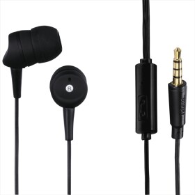 Hama Basic4Phone černá / sluchátka do uší - špunty / mikrofon / 3.5mm / 1.2m (184041)