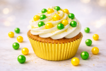 Cake Star Cukrové perly zeleno-žluté 5 mm 40 g