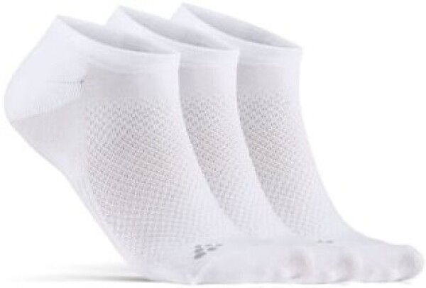 Craft CORE DRY FOOTIES 3 PAIR 1910638-900000 bílé - Běžecké ponožky CRAFT CORE Dry Footies - tři páry Velikost textilu: 43-45