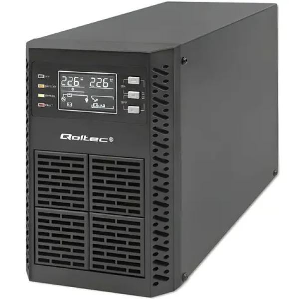 UPS 1000VA On-line / Záložní zdroj UPS / 1000 W / LCD displej / EPO / USB (52280)