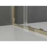 MEXEN/S - Exo sprchový kout, posuvné dveře 105 x 70, transparent, zlato 8151-105-070-50-00