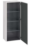 DURAVIT - L-Cube Skříňka vysoká 132x50x36 cm, pravá, lesklá bílá LC1179R2222