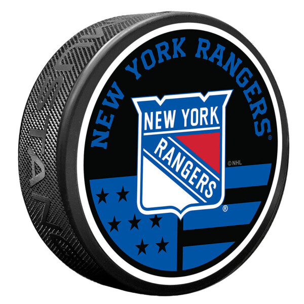 Mustang Puk New York Rangers NHL American Flag Pat Puck