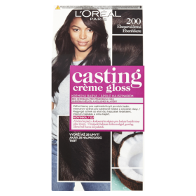 L'Oréal Paris Casting Creme Gloss semipermanentní barva na vlasy 200 ebenová černá, 48+72+60ml