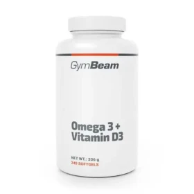 Omega 3 + Vitamín D3 - GymBeam (240 kaps.) (74083-3-240caps-01)