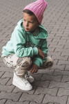 Dětské vysoké tenisky se zipem Big Star KK374227 Bíle 32