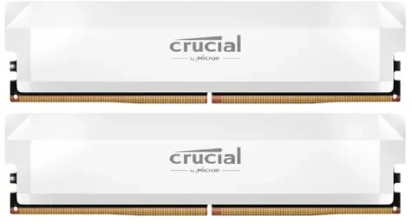 Crucial Pro OC Edition 32GB (2x16GB) 6400 MHz bílá / DDR5 / DIMM / CL38 / 1.35V (CP2K16G64C38U5W)