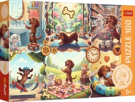 TREFL Puzzle Jezevčíkův dlouhý den
