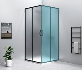 GELCO SIGMA SIMPLY BLACK Sprchové dveře pro rohový vstup 900, sklo Brick, GS2490B GS2490B