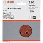 BOSCH Expert C430 2608605643 / Kotouč do excentrické brusky / Zrnitost 120 / 125mm / 8 otvorů / suchý zip / 5ks (2608605643)