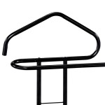 Němý sluha, výška 108 cm, kovová konstrukce, černý matný lak, nosnost 4 kg